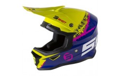 CASQUE SHOT FURIOUS KID STORM LIME NAVY GLOSSY KID