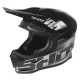 CASQUE SHOT FURIOUS BRUSH METALLIC SILVER BLACK GLOSSY